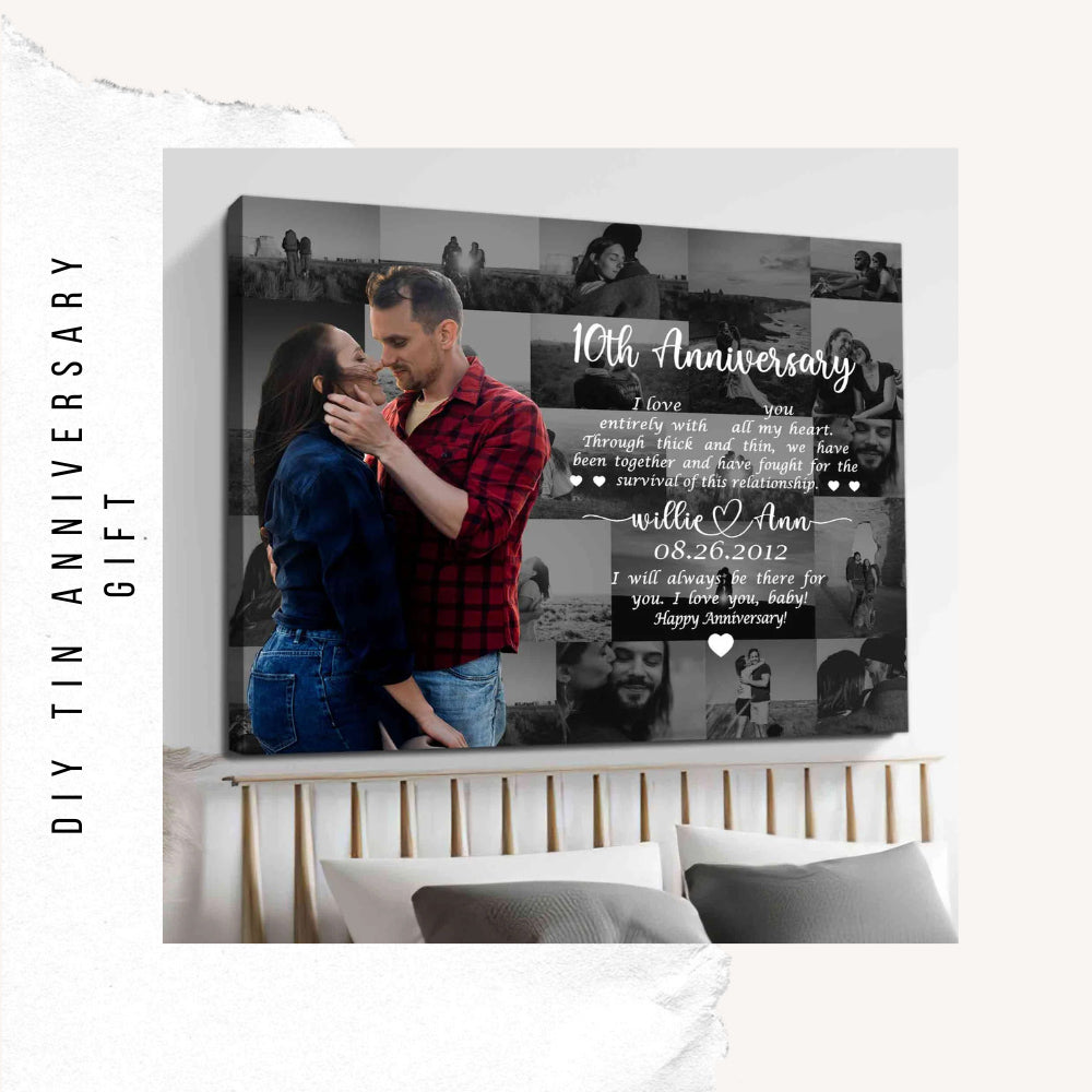 Top 10 DIY Tin Anniversary Gift to Touch Your Loved Partner's Heart ...