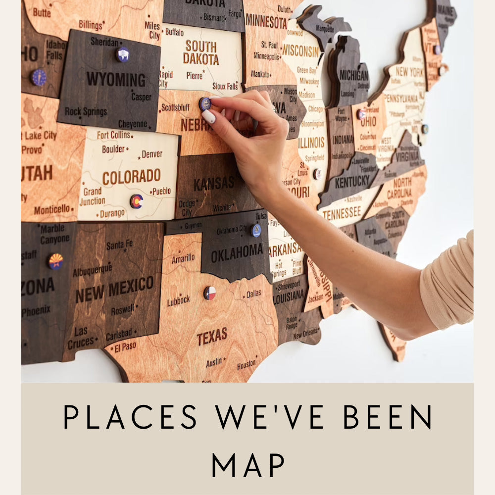Map Of The Places We've Been, World Map Showing The Countries I've
