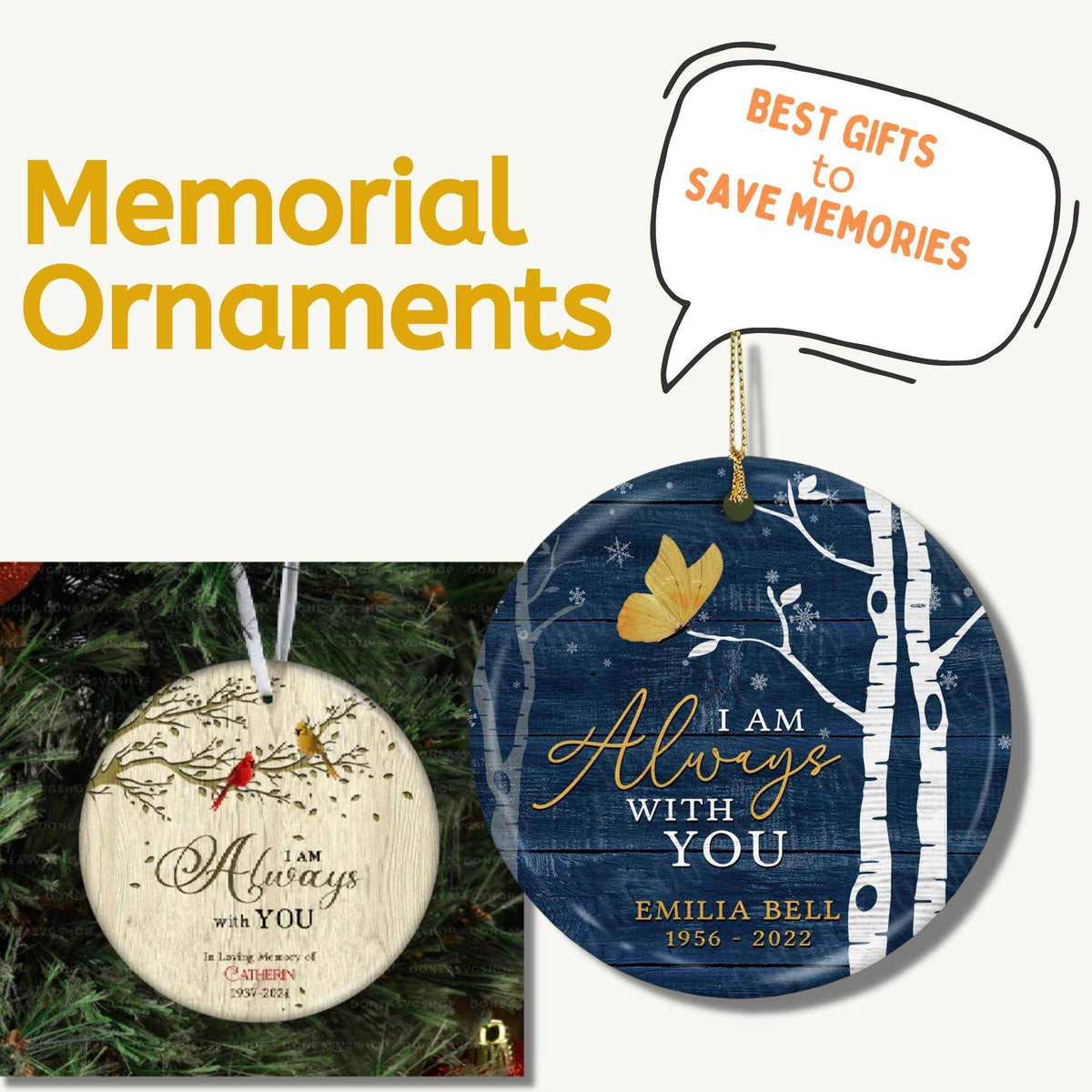 ZAGKOO Memorial Ornament - Acrylic Keepsake For Loss Of Loved One, Sympathy & Remembrance Gift