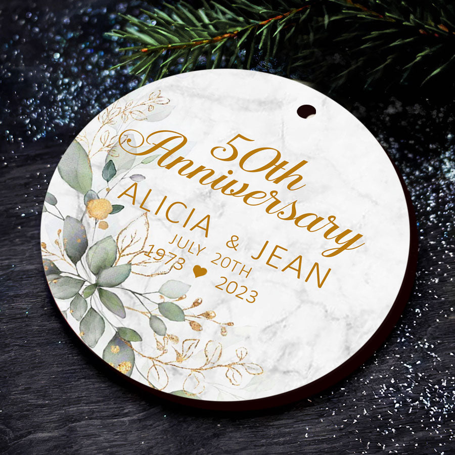50Th Anniversary Ornaments 50Th Wedding Anniversary Ornament