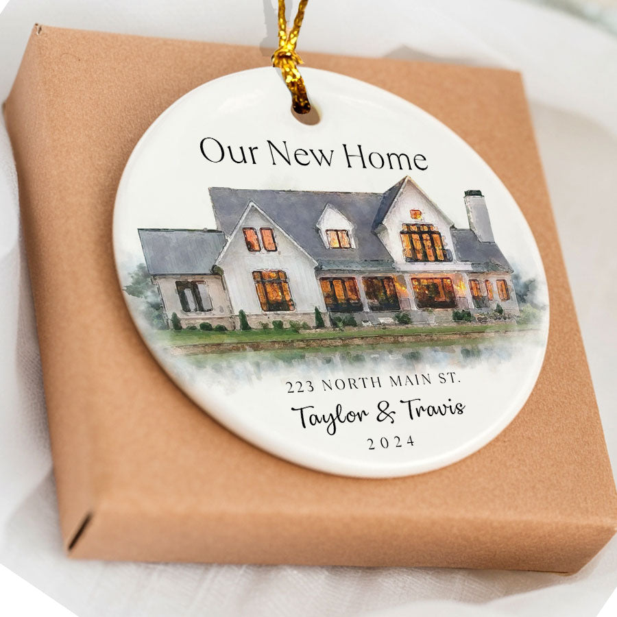 First Christmas Ornament New Home | New Home Ornament Personalized ...