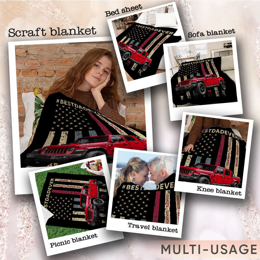 Best Dad Gifts Customized Blankets For Father’S Day Best Dad Ever