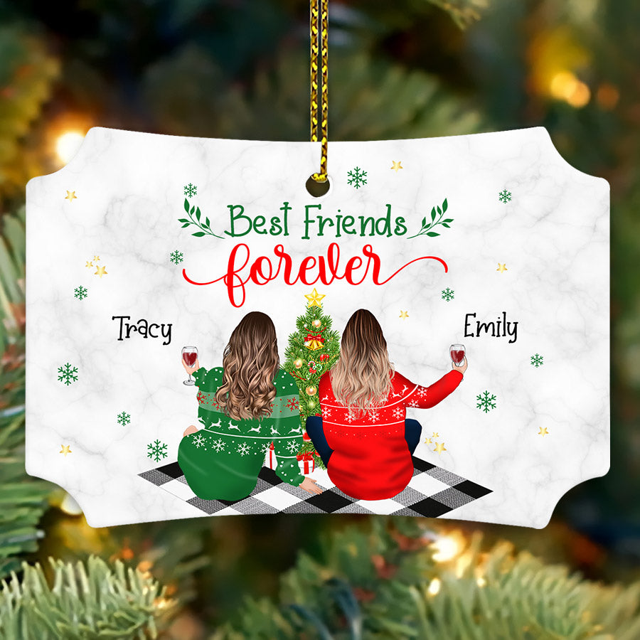 Best Friends Forever Christmas Ornament Personalized Best Friend
