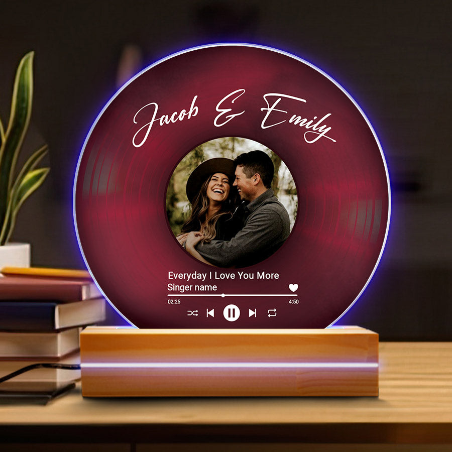 Custom Gifts For Valentines Day Vinyl Record Plaque Personalized