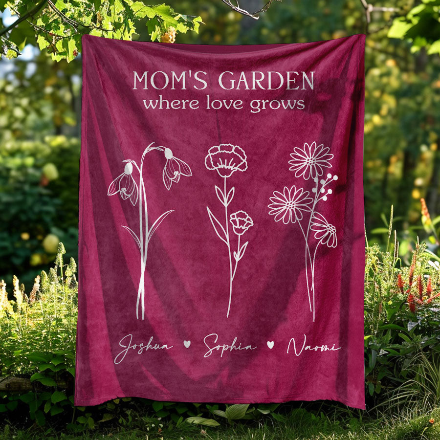 Custom Mothers Day Blanket | Best Personalized Mom Gifts | Mother'S Day ...