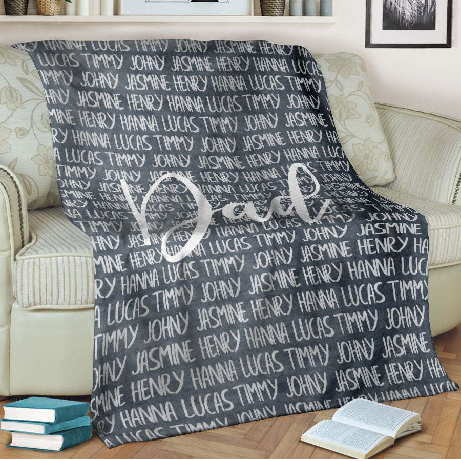 Dad Blankets Personalized Blanket For Father’S Day Custom Blankets