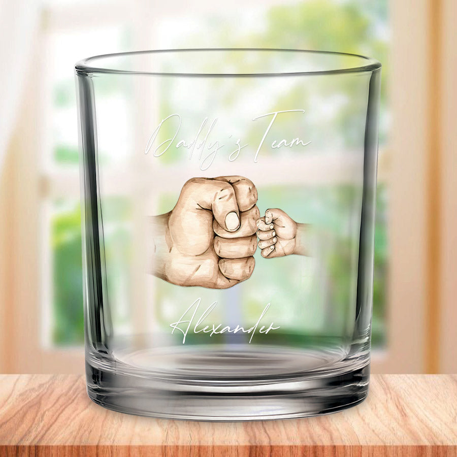 Daddy’S Beer Glass Father’S Day Whiskey Gift First Bump Dad Whiskey