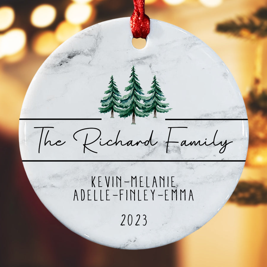 Family Name Christmas Ornaments 
