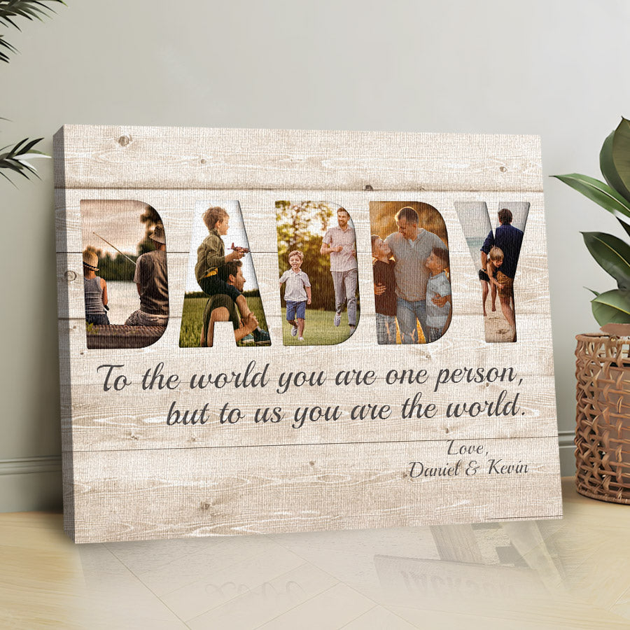 Fathers Day Gift For Dad | Father’S Day Gift Custom | Fathers Day Wall ...