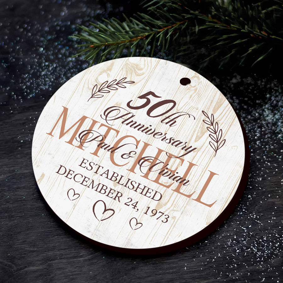 Gifts For 50 Wedding Anniversary | 50Th Wedding Anniversary Ornament