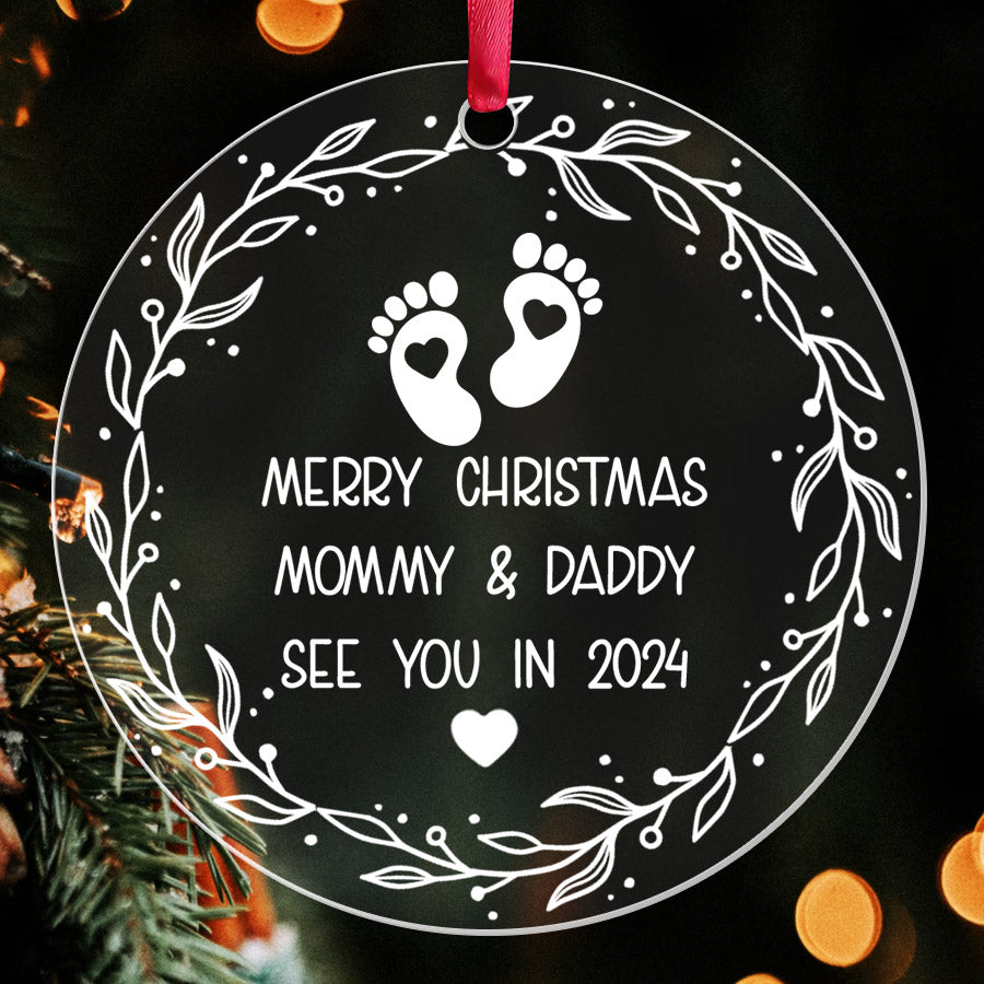 Mom To Be Christmas Ornament Pregnancy Announcement Ornament Mom To