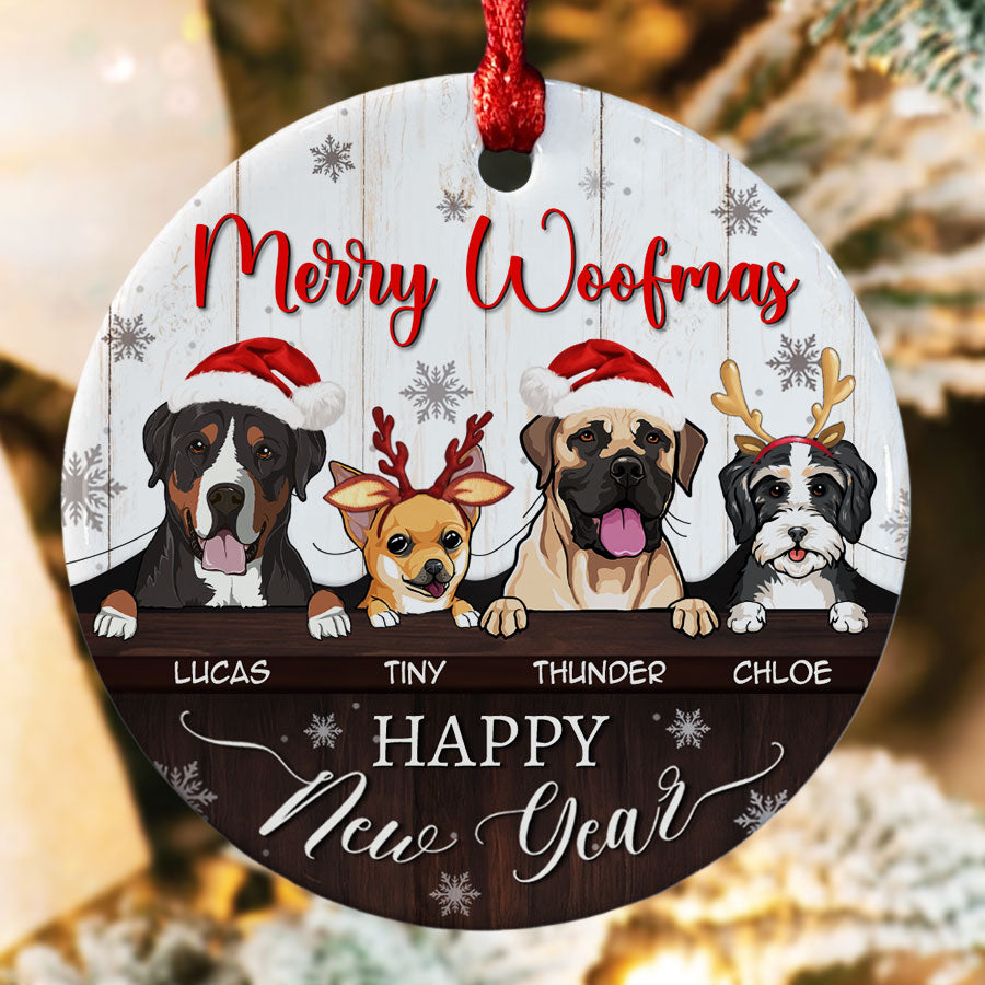 Personalized Christmas Ornaments With Pets Customized Dog Ornaments