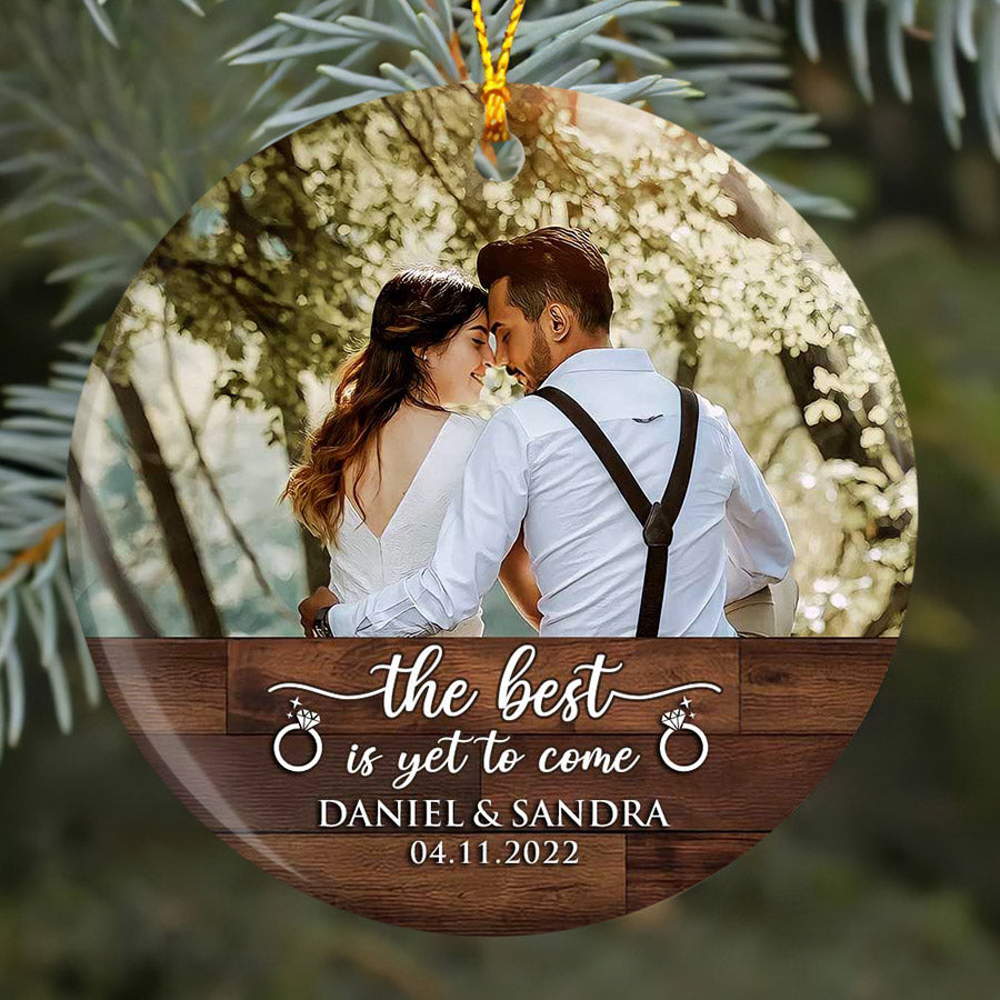 Personalized Engagement Gifts Photo Engagement Ornaments The Best