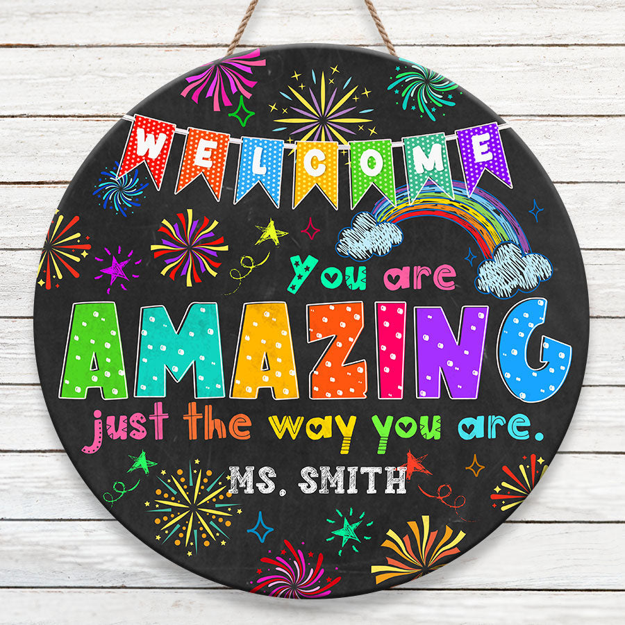 Personalized Teacher Door Hanger | Teacher Appreciation Week Gifts ...