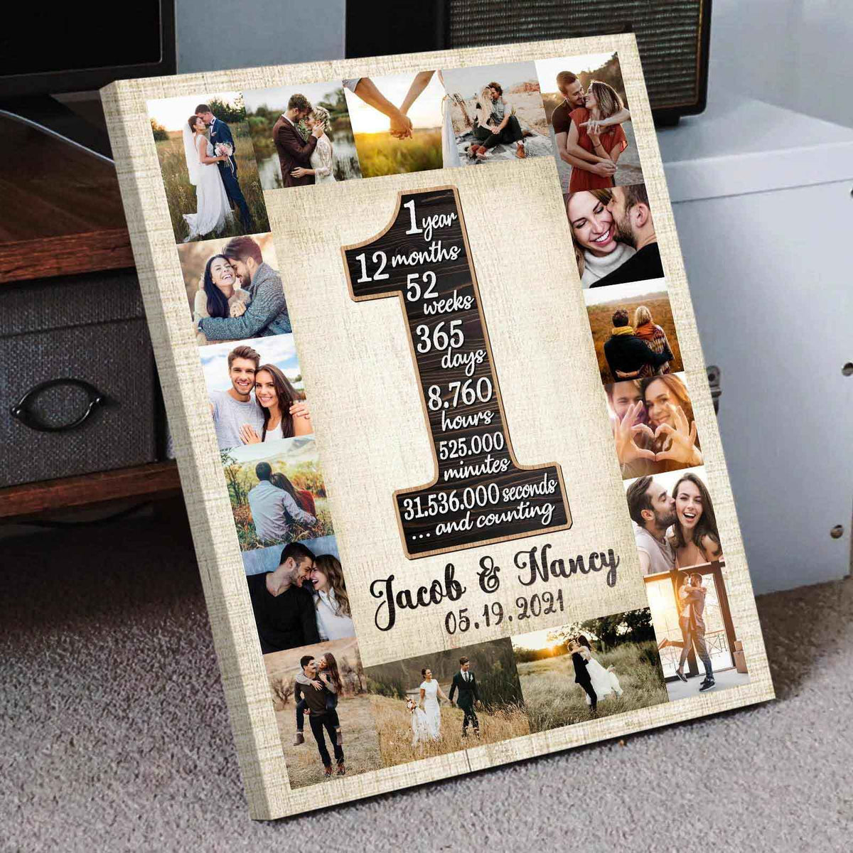 1 Year Anniversary Girlfriend Gifts Personalised Valentine Gift