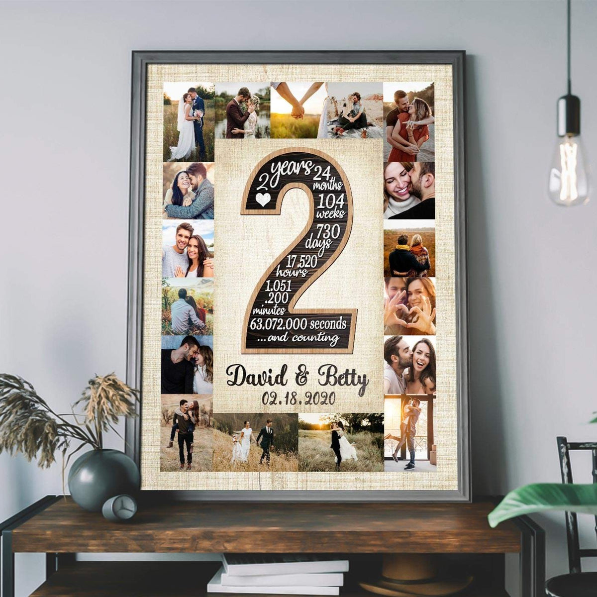 Personalised Valentines Day Gifts, Engagement Congratulations Gift 2023 For Couple, Christmas
