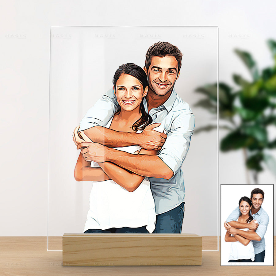 30 year anniversary gift for him acrylic plaque custom couple photo