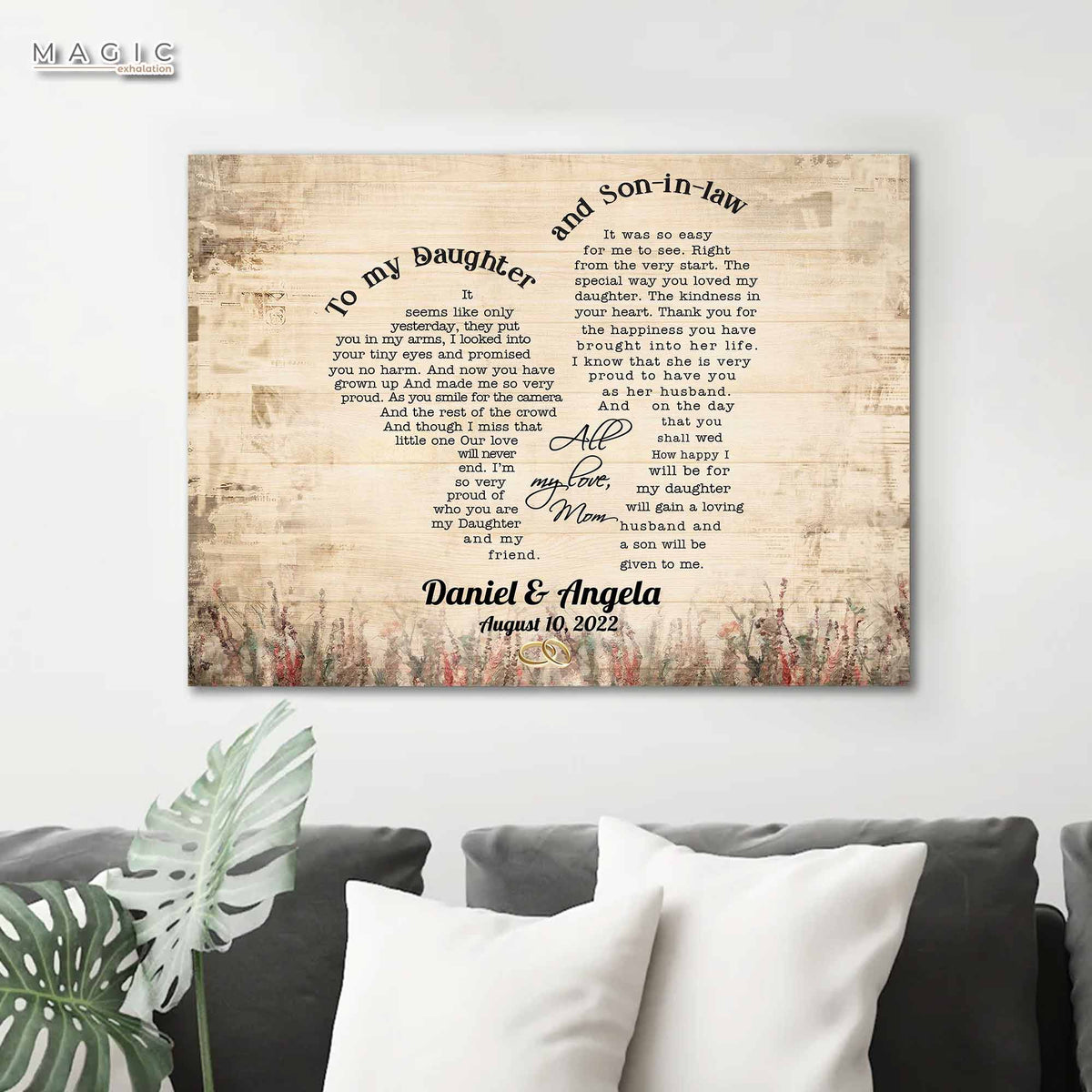 Custom Wedding Gifts For Son And Daughter In Law Unique Wedding