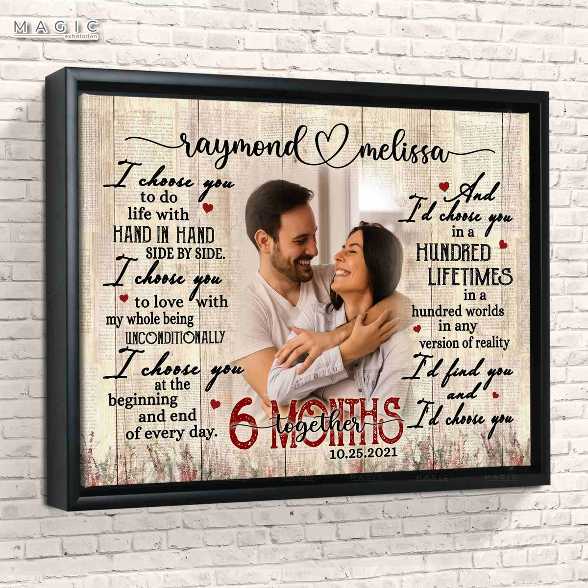 SHOP I Choose You 6 Month Anniversary Ideas Gift For Him ON SALE, Six ...