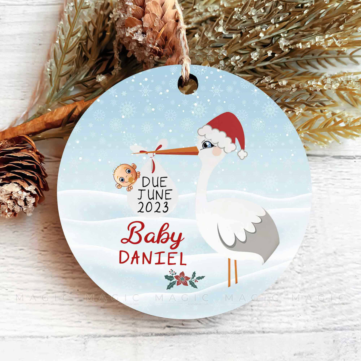 Personalized Baby Christmas Gift 2022, Baby's 1St Christmas Ornament
