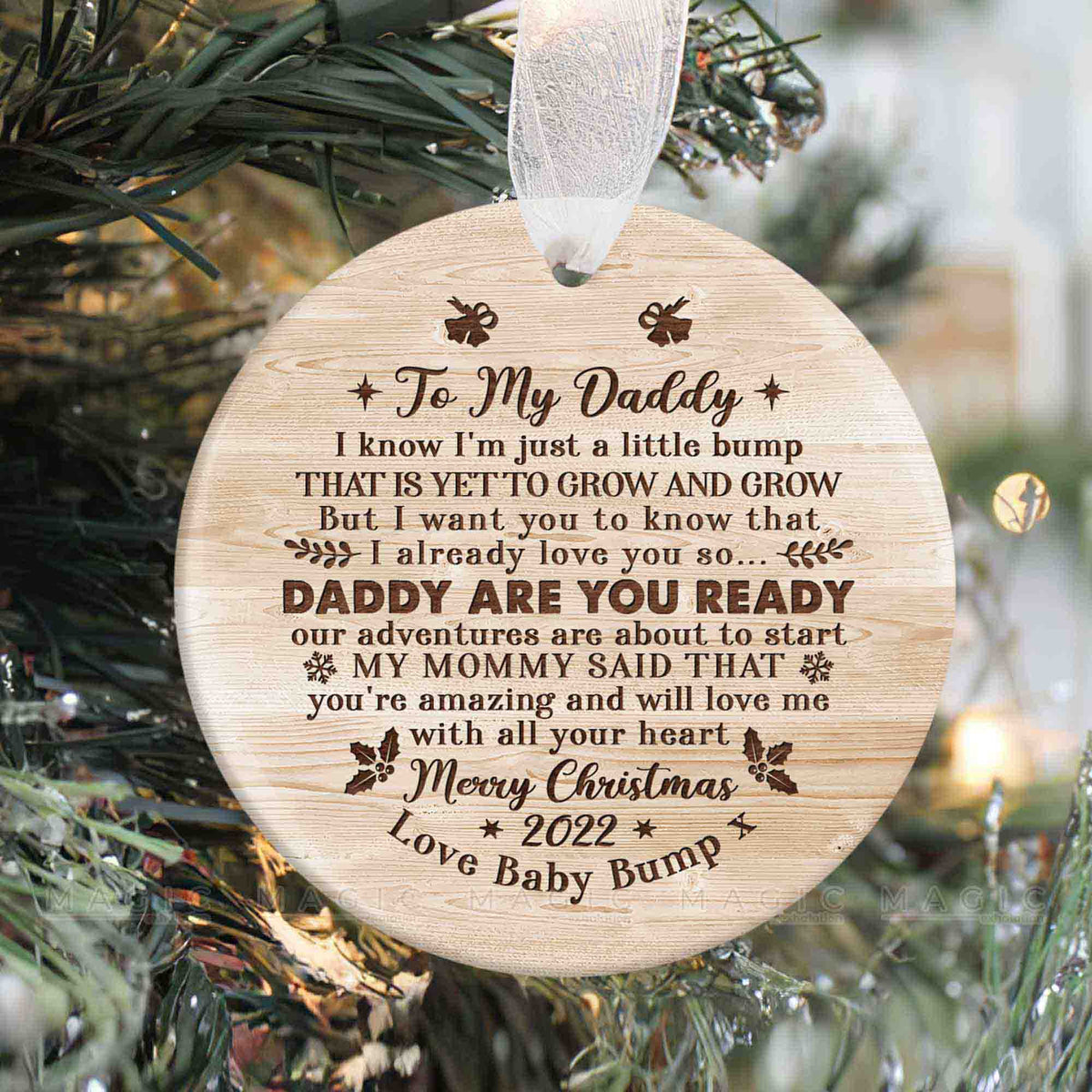 First Christmas As Dad Dads First Christmas Ornament 2022 Custom New first-christmas-as-dad-dads-first-christmas-ornament-2022-custom-new