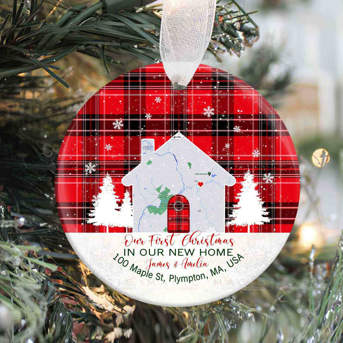 First Christmas In New Home Ornament, New Home Ornament Personalized Christmas In New Home Ornament