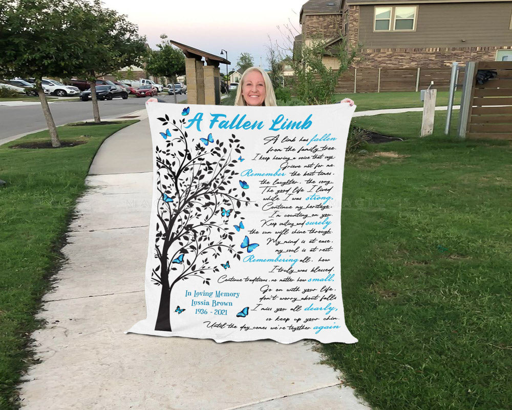 Funeral Memorial Gifts, A Fallen Limb Personalized Memorial Gifts for