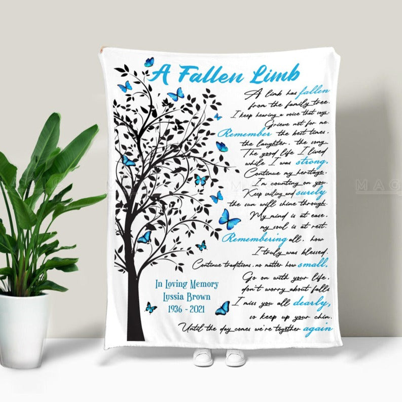 Funeral Memorial Gifts, A Fallen Limb Personalized Memorial Gifts for