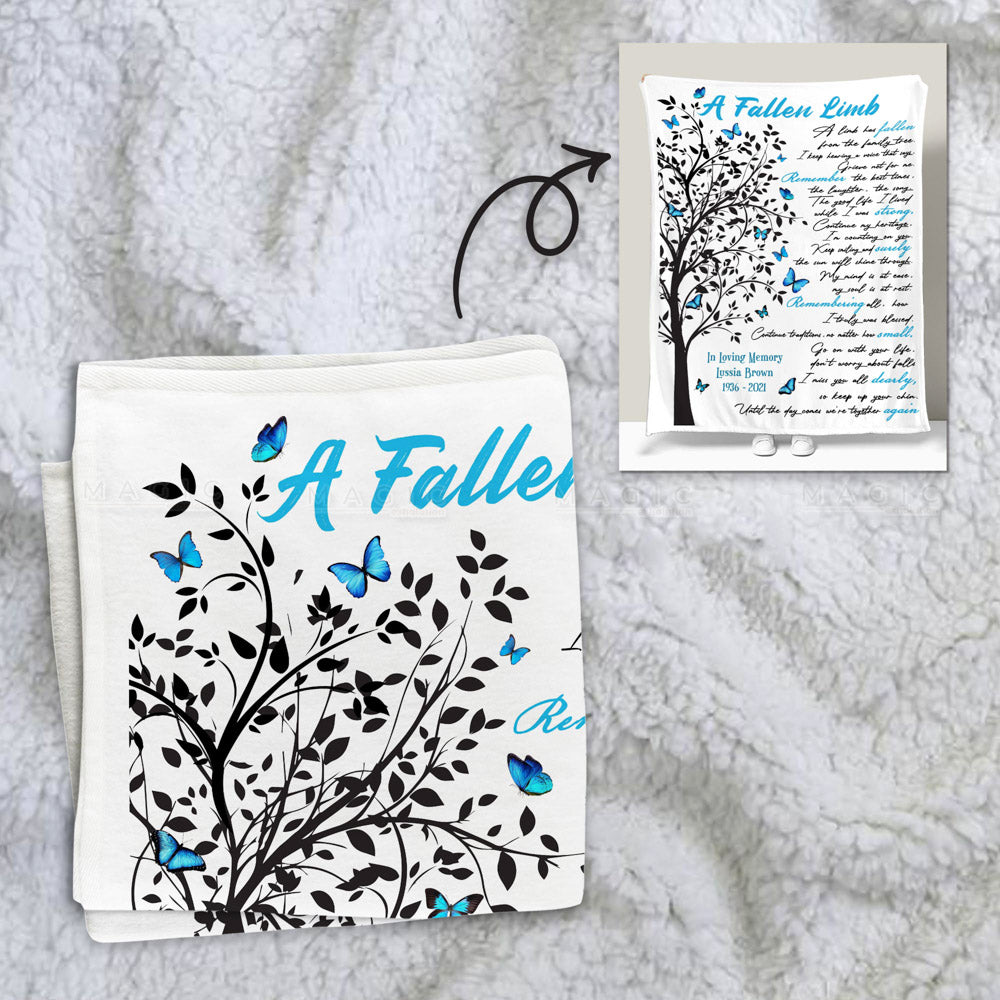 Funeral Memorial Gifts, A Fallen Limb Personalized Memorial Gifts for