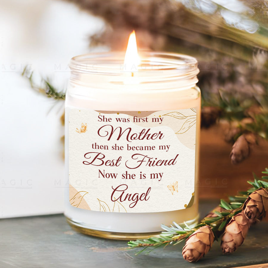 Memorial Candle for Mom in Heaven Mothers Day Memorial Gifts Magic