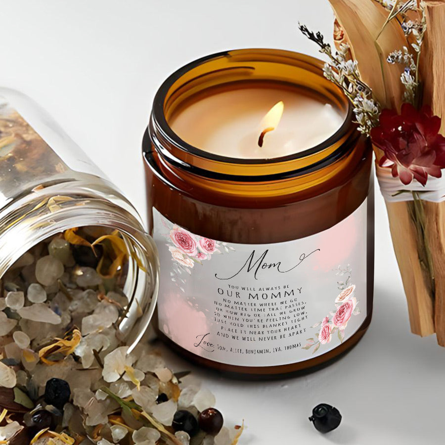 Mothers Day Candles for Mom Personalized Scented Soy Candle From