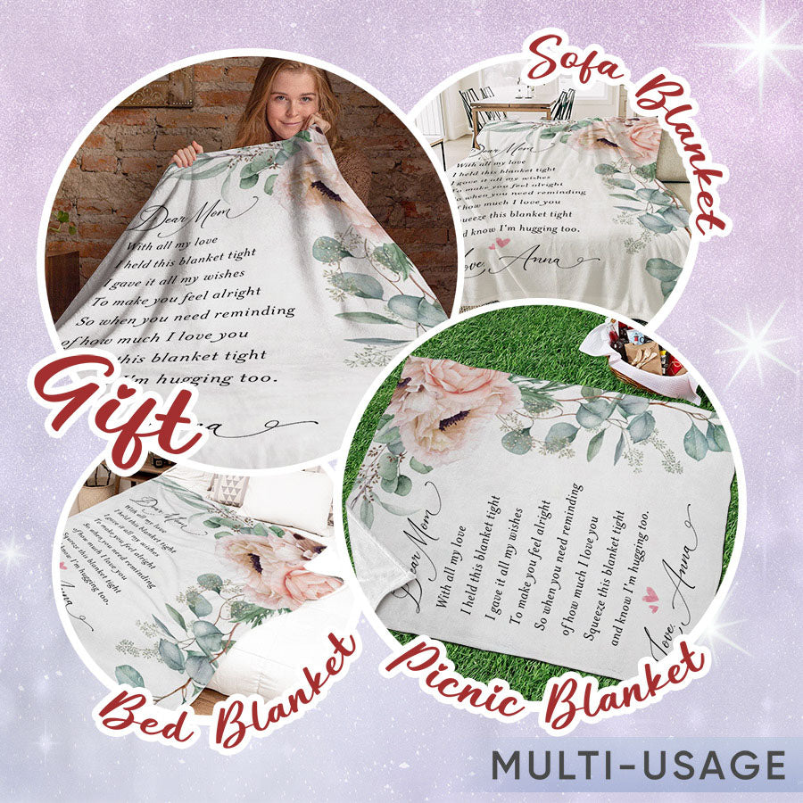 Custom Blanket - Personalized Mother's Day Gifts For Mom, Grandma - Love Unfolds