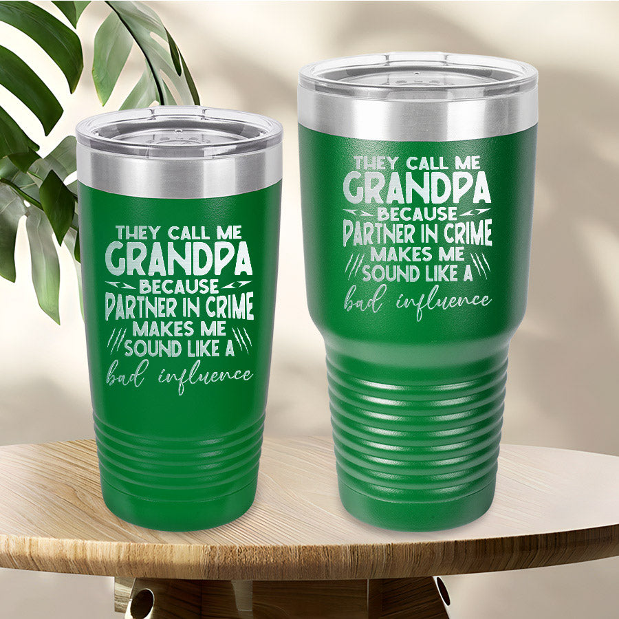 Personalized Papa Gifts Grandpa Tumbler Ideas They Call Me Grandpa