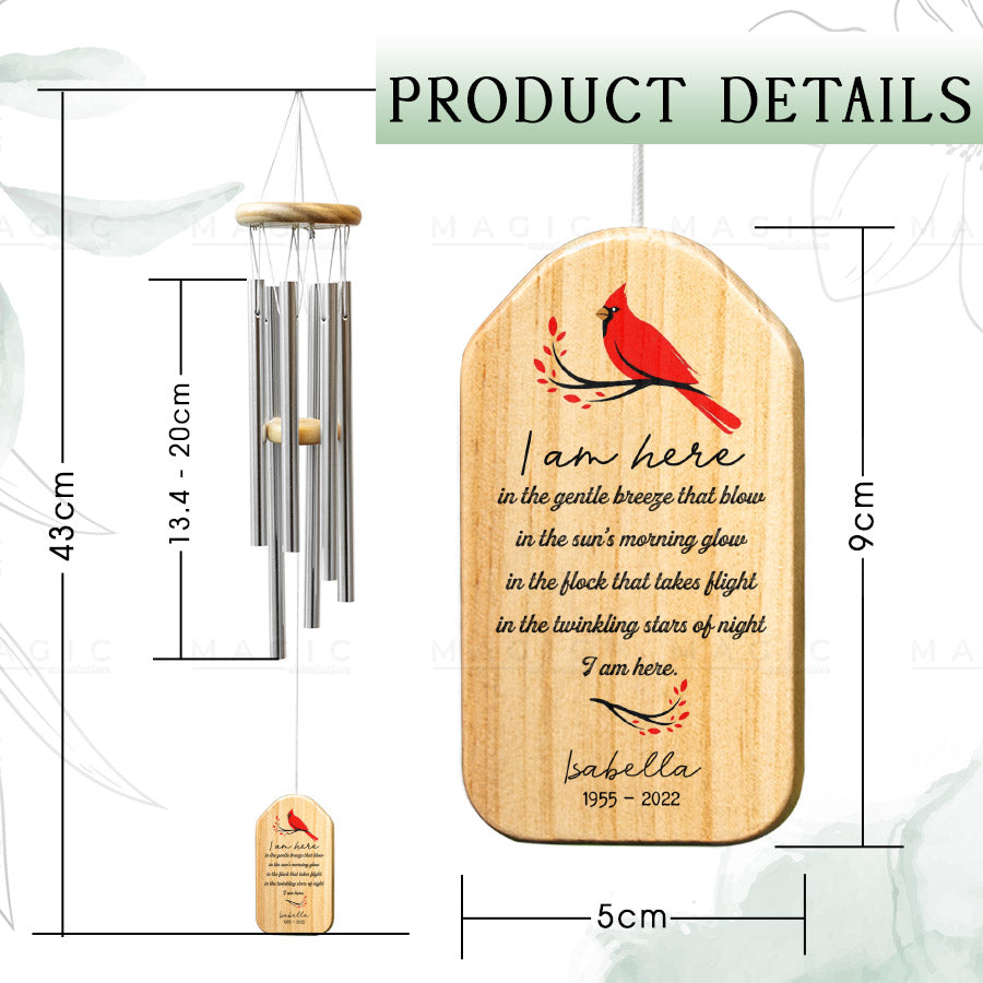 Personalized Sympathy Wind Chimes Custom Memorial Wind Chimes For