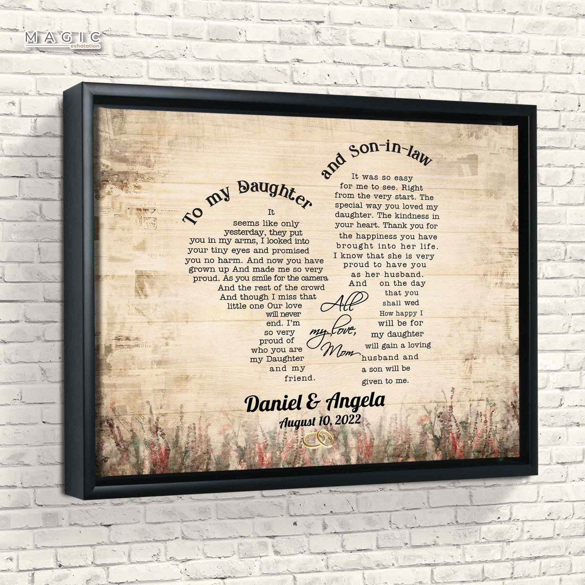 Wedding Gift for Son in Law and Daughter, Gift Ideas for Son in Law on