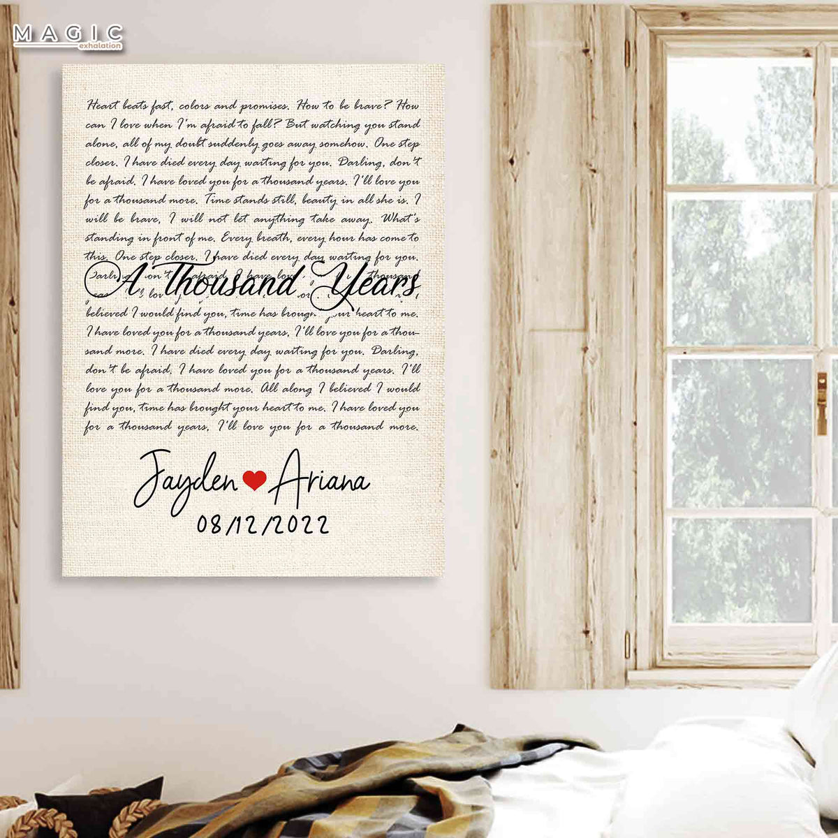 Custom Valentines Gift, Wedding Gift Second Marriage Older Couple