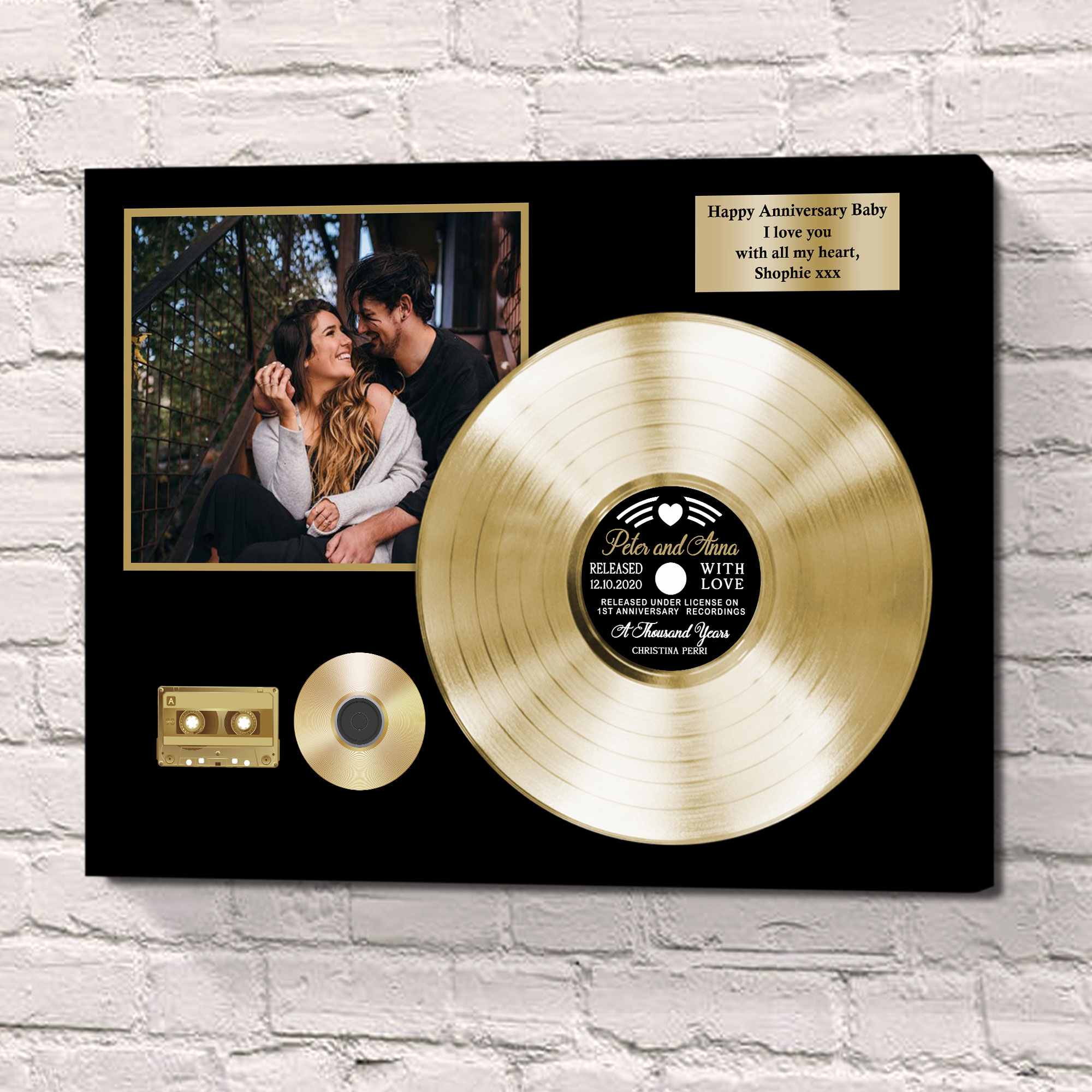 8th Wedding Anniversary Gifts, Custom Vinyl Record 8 Year Anniversary Gift, Bronze Anniversary Gifts5th Wedding Anniversary Gifts, Custom Vinyl Record 5 Year Anniversary Gift