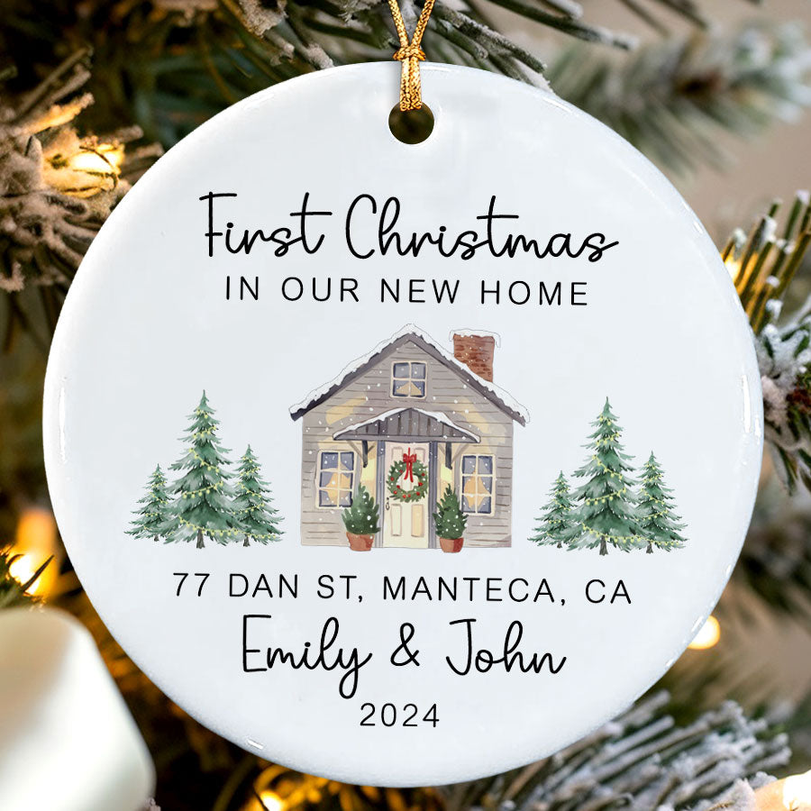 Personalized New Home Christmas Ornaments