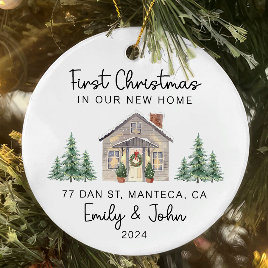 Personalized New Home Christmas Ornaments