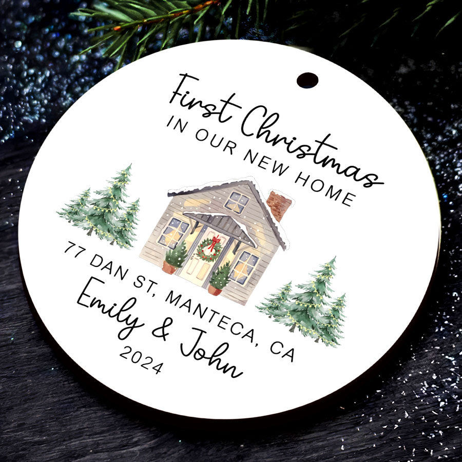 Personalized New Home Christmas Ornaments