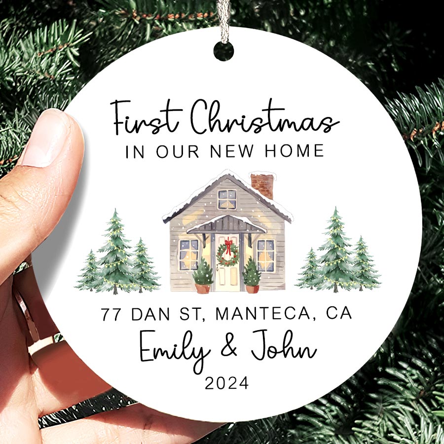 Personalized New Home Christmas Ornaments