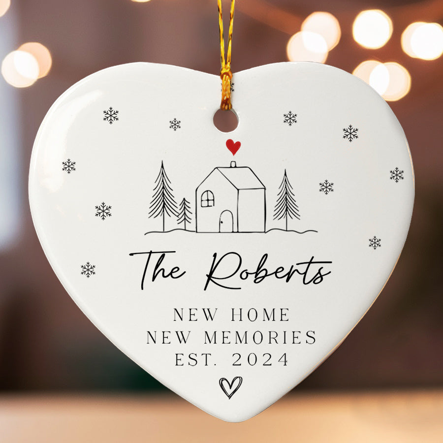 Personalized New Home Christmas Ornaments