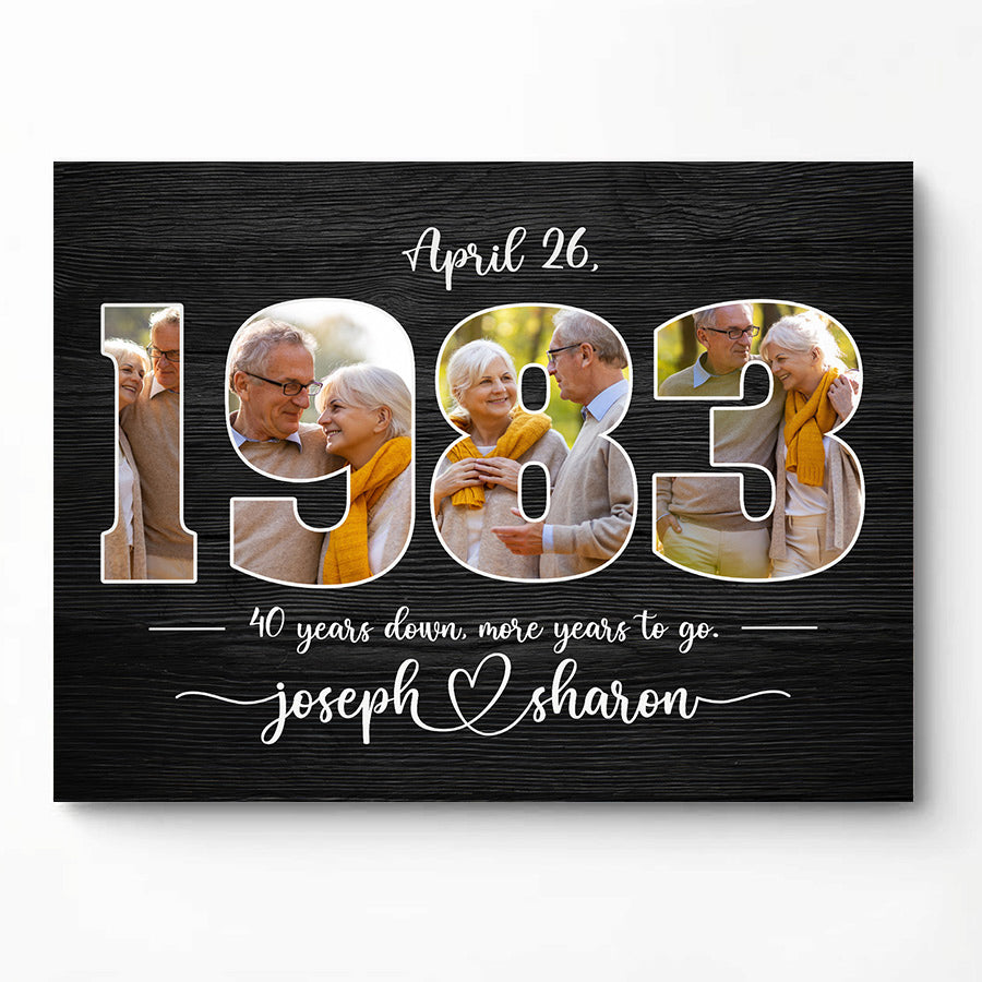 40Th Anniversary Parents Gift Ideas Personalized Picture Canvas 40th-anniversary-parents-gift-ideas-personalized-picture-canvas