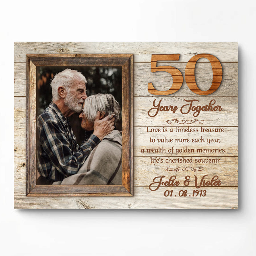 Picture Frame Golden Anniversary Gifts For Parents 50th Wedding