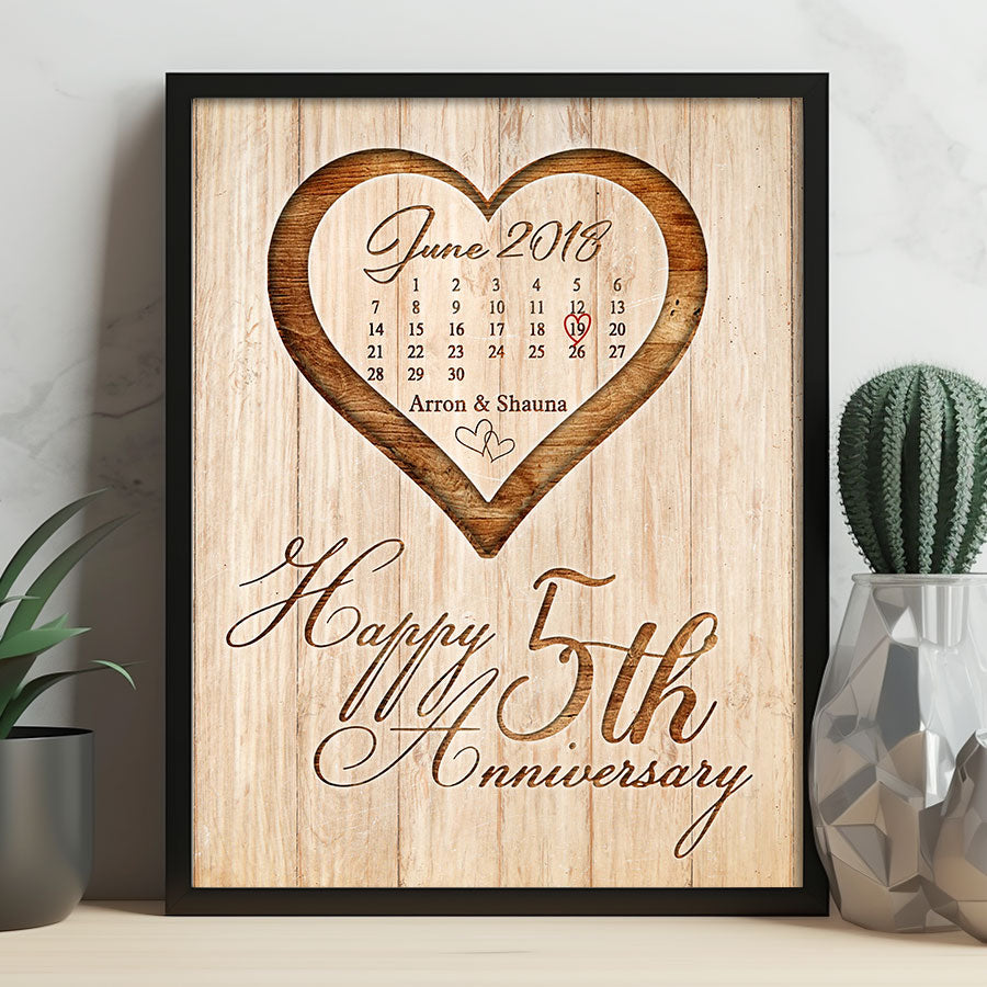 Gift for 5th Anniversary