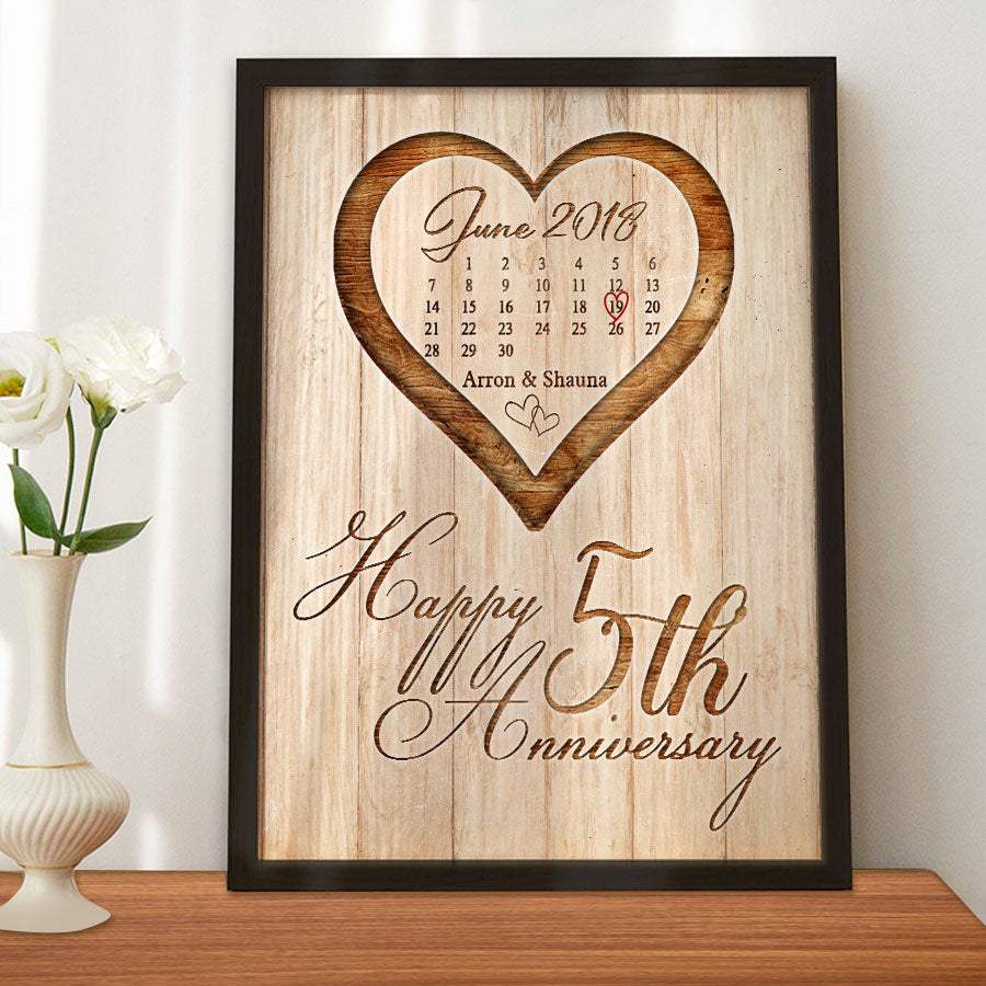 Gift for 5th Anniversary