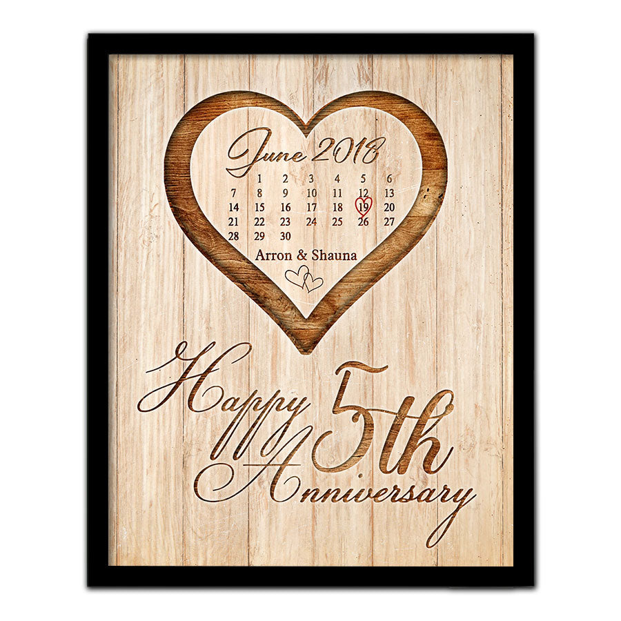 Gift for 5th Anniversary