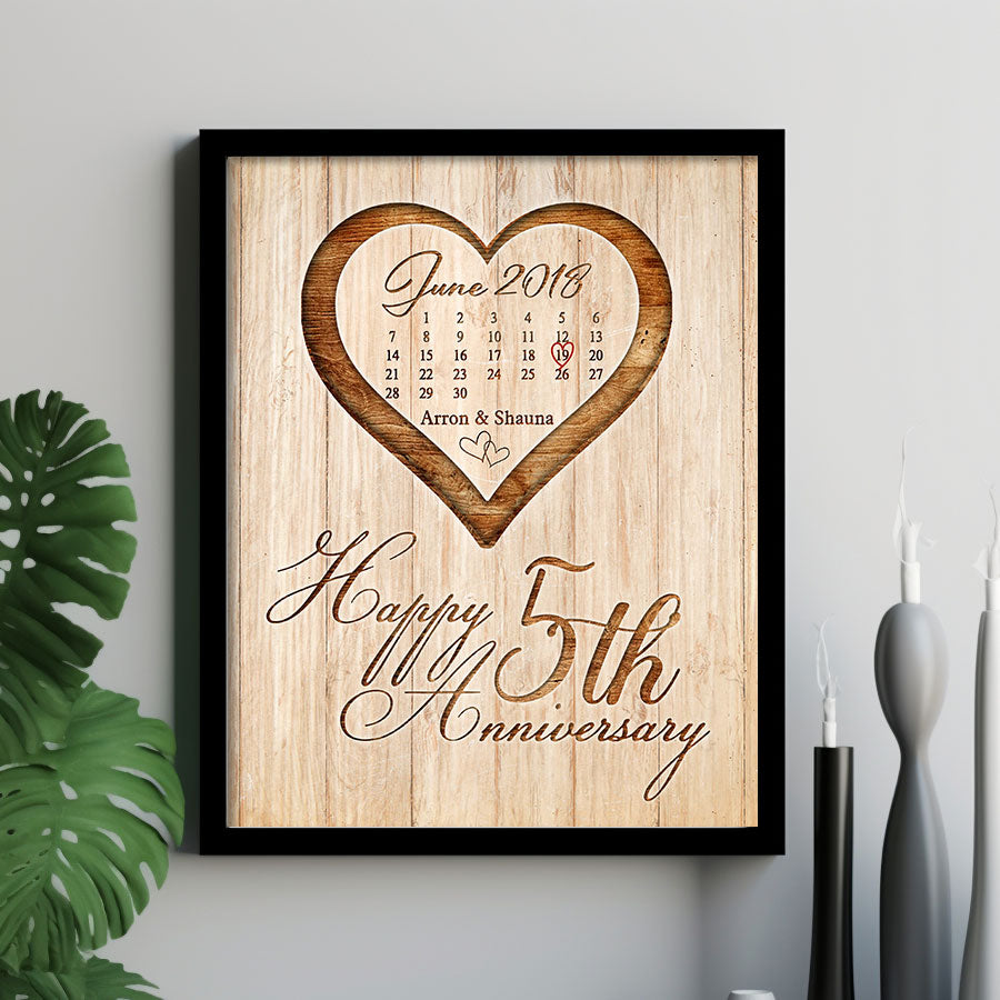 Gift for 5th Anniversary
