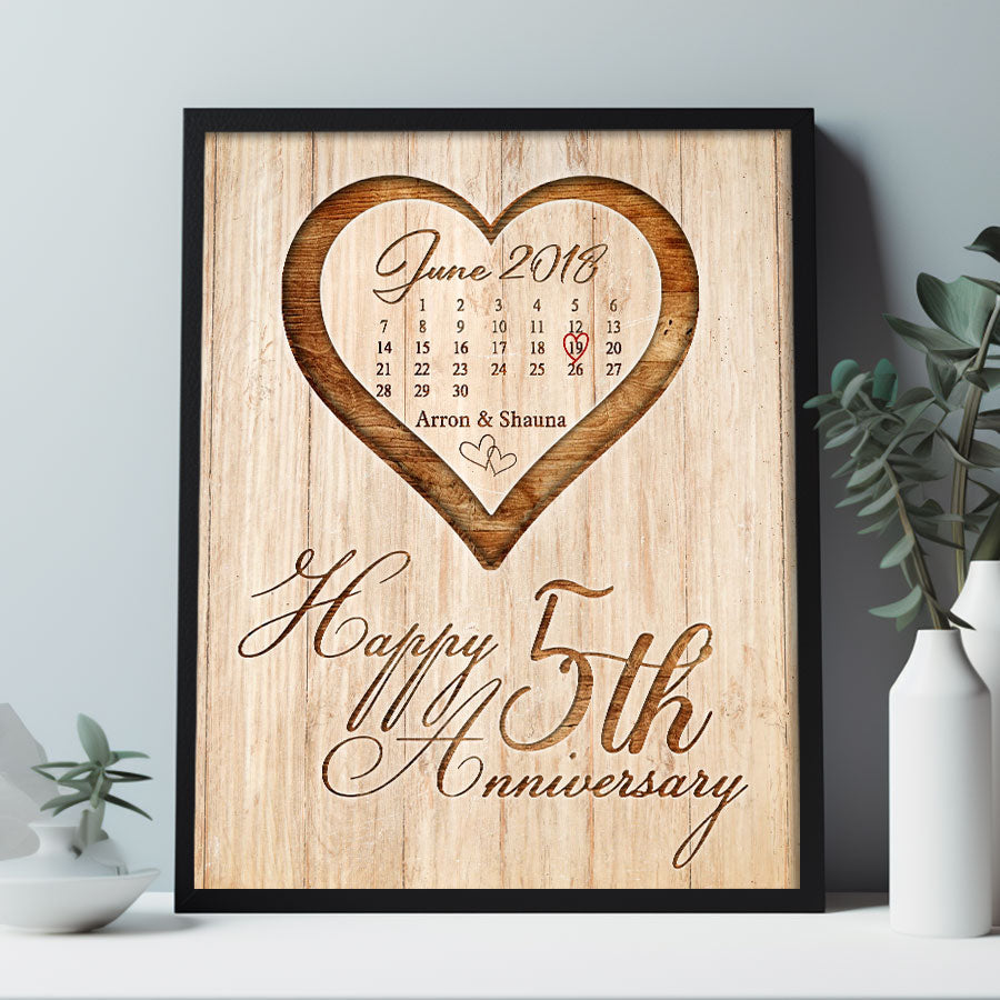 Gift for 5th Anniversary