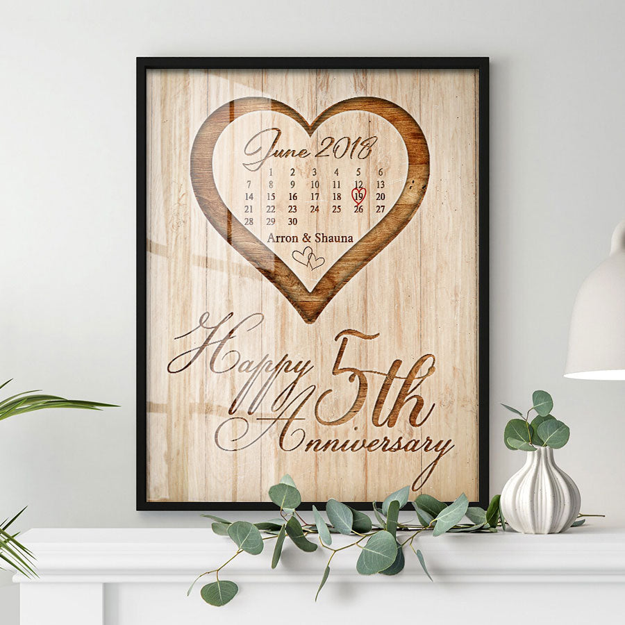 Gift for 5th Anniversary